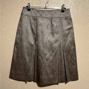 ETCETERA Skirt‎ Pleated Linen Blend Gray/Silver Size 2